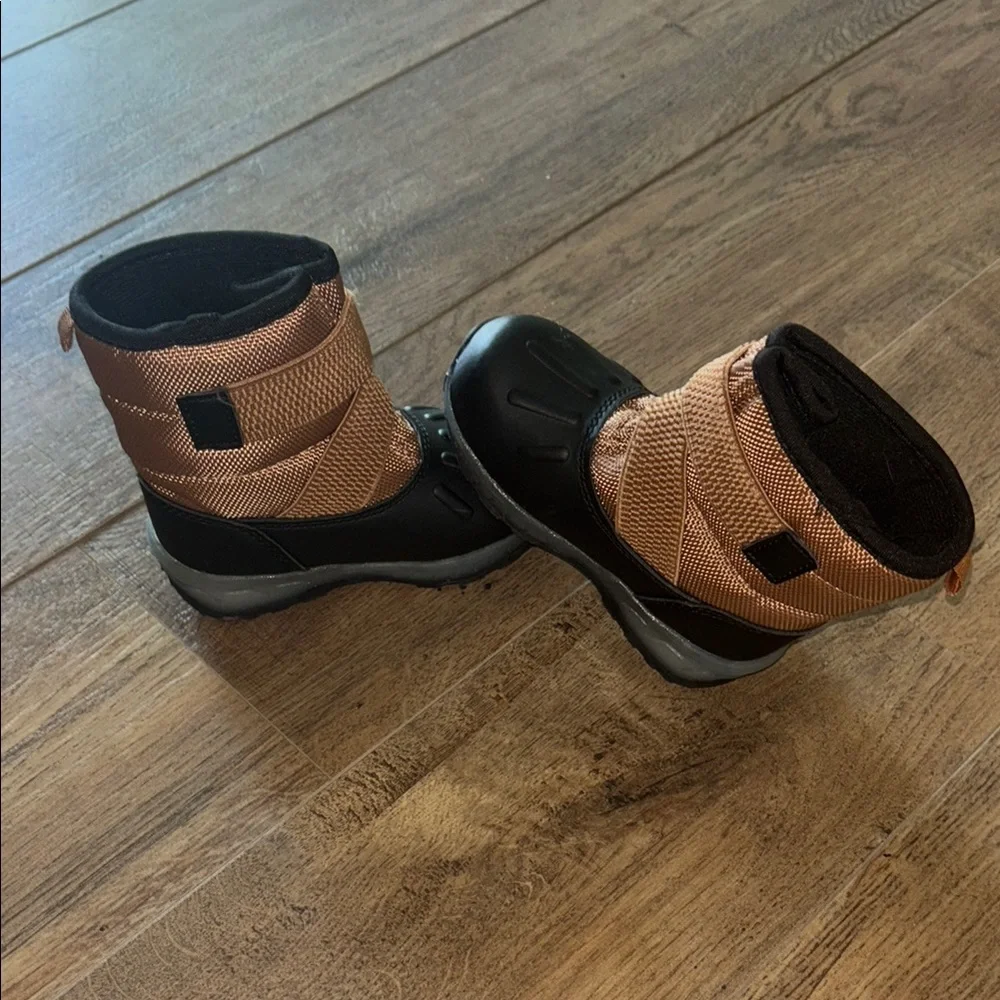 Light up Black and Brown Winter Boots